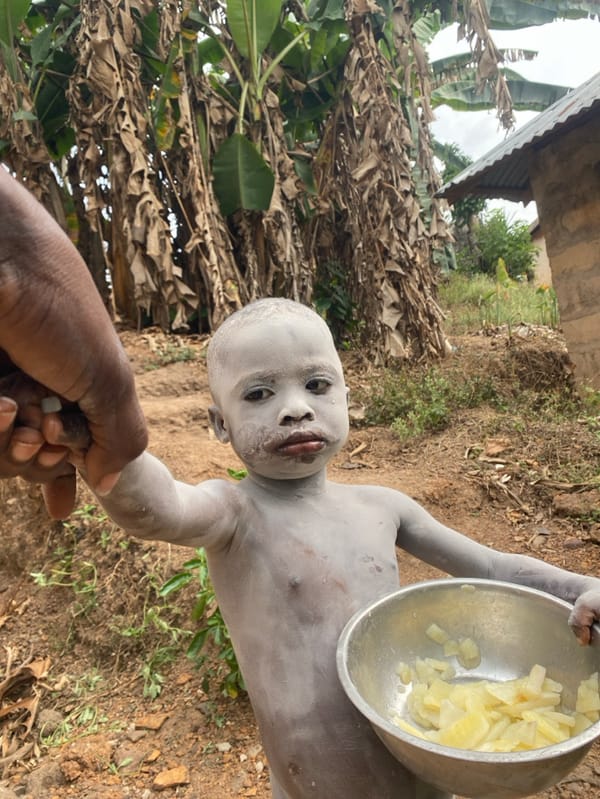 Children covered in white powder observed in Nigerian villages