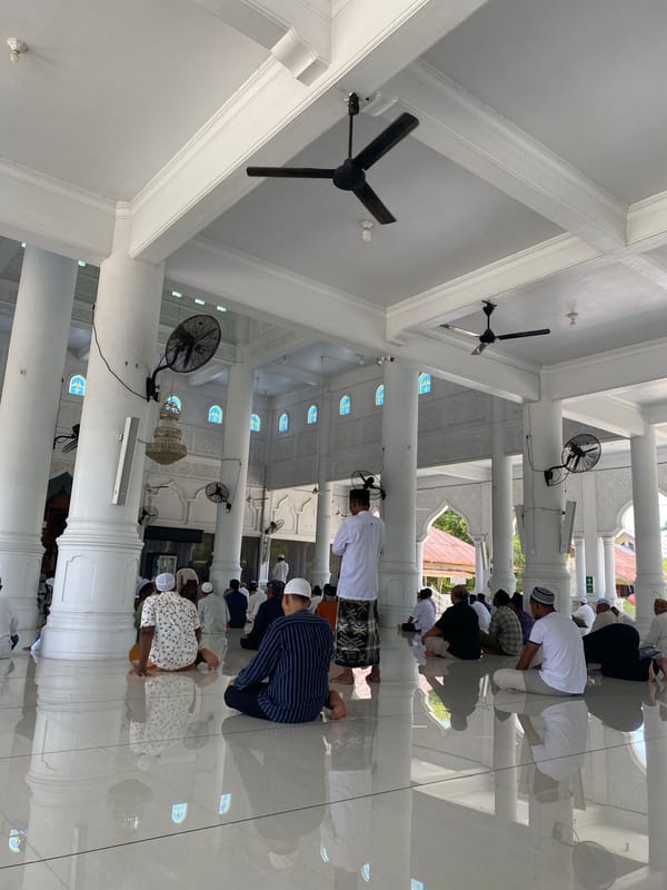 Morning prayers observed at Lhokseumawe mosque