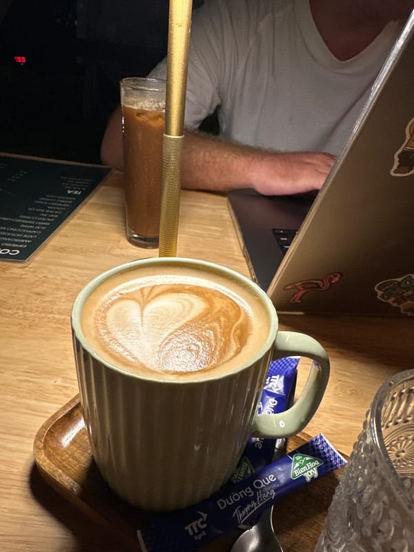 Evening café session documented in Nha Trang Vietnam