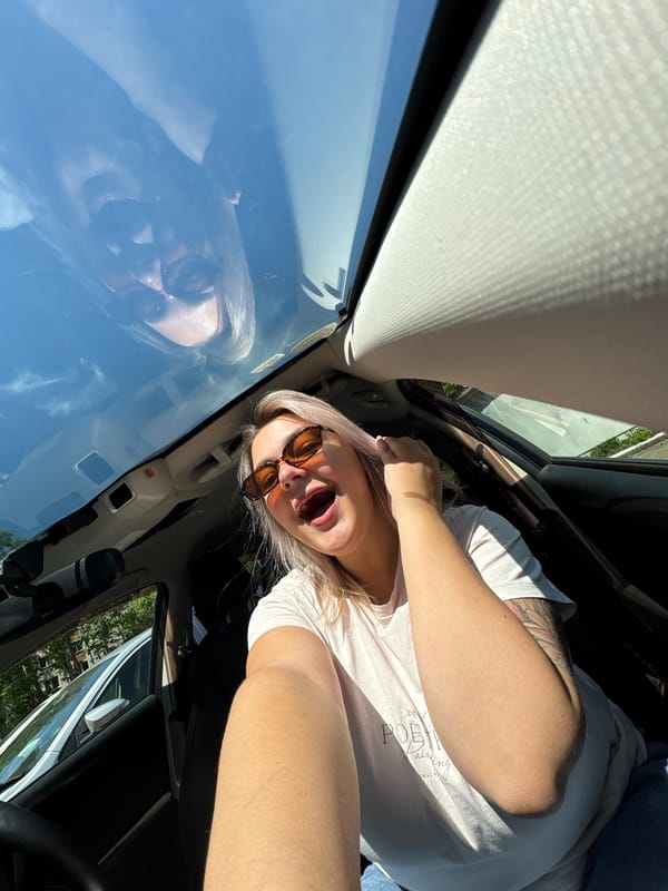 Casual car selfies and singing on a Birobidzhan street