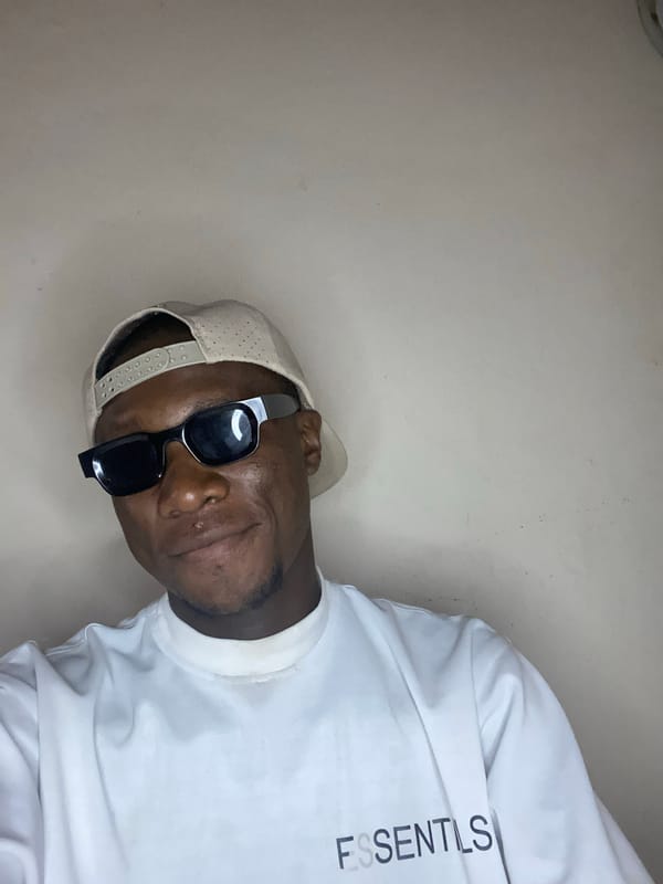 Man photographed in multiple poses wearing sunglasses in Bukuru