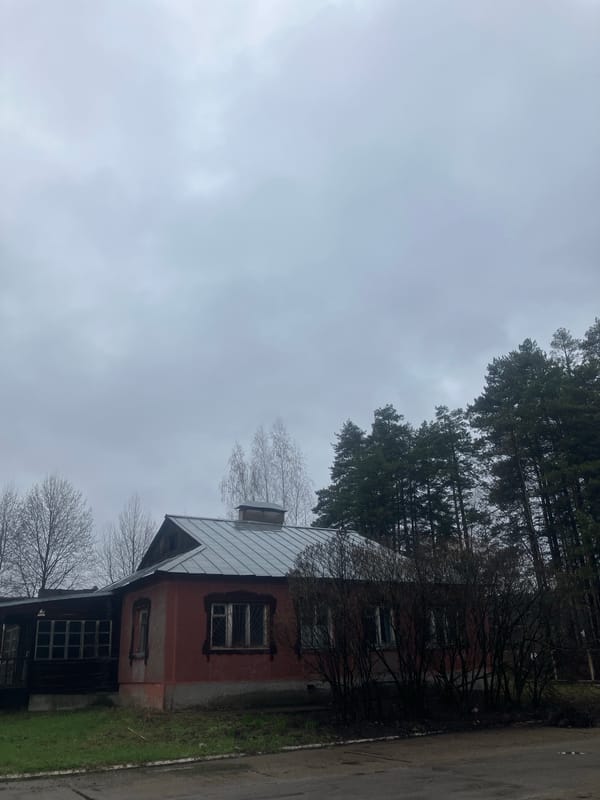 Old two-story house documented in Noviy, Russia
