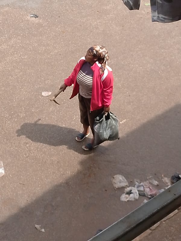Everyday street life in Bukuru, Nigeria's market district