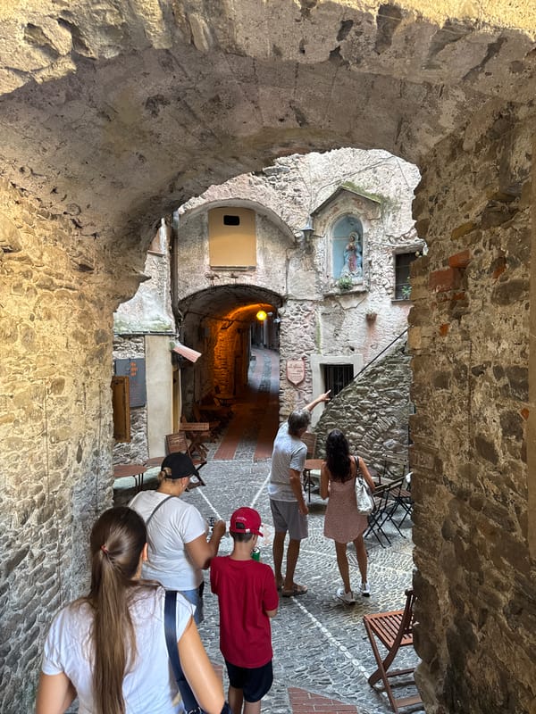Summer morning in Dolceacqua's medieval village