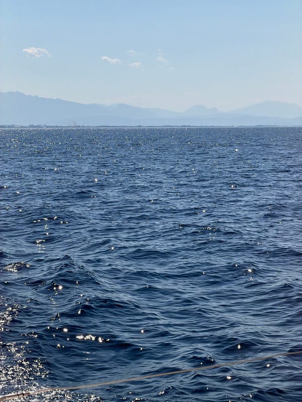 Morning sea view captured from Salerno coastline