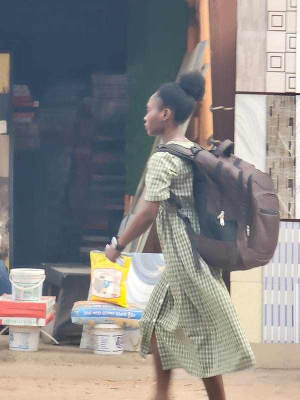 Daily street commerce documented in Maiburiji, Nigeria afternoon