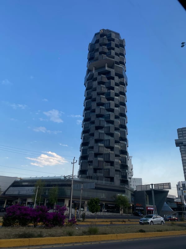 BBVA skyscraper documented in Tlaxcalancingo, Mexico