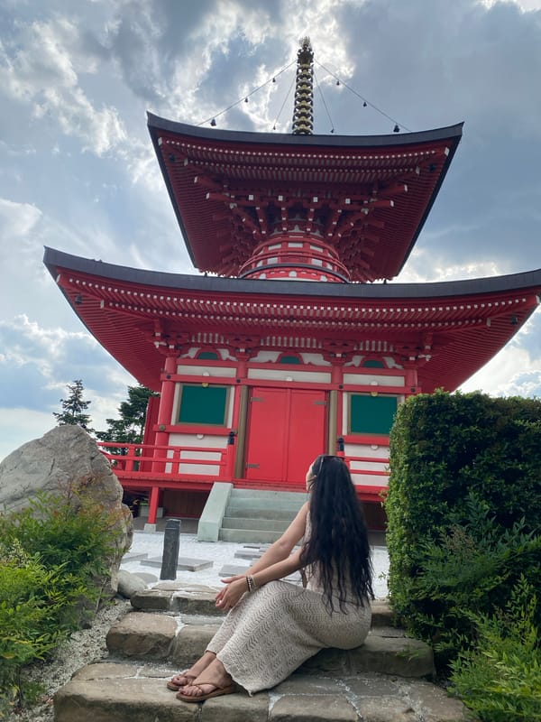 Visitors explore Japanese Garden at Galitsky Park, Krasnodar
