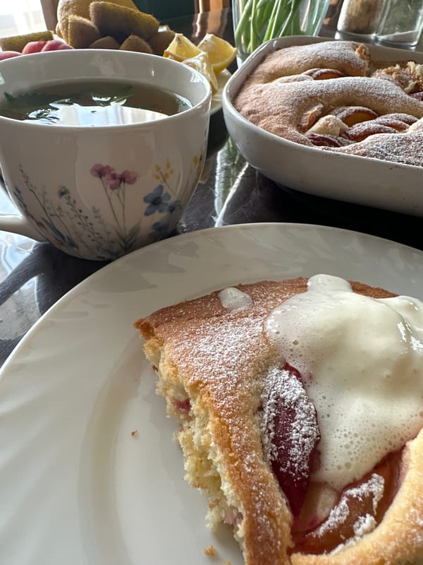 Morning breakfast and park stroll documented in Chaikovsky, Russia