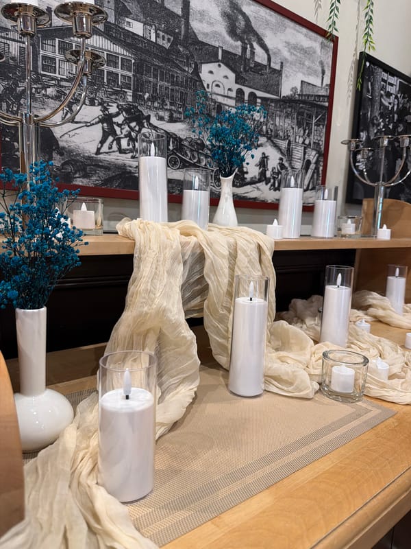 Group gathering at a decorated Sochi venue with folk art interiors