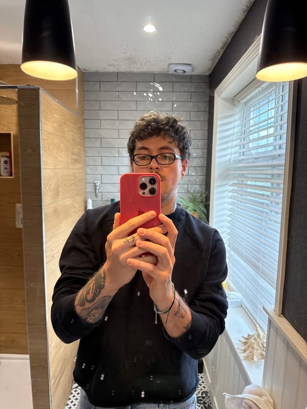 Man documents morning routine through selfies in Hitchin home