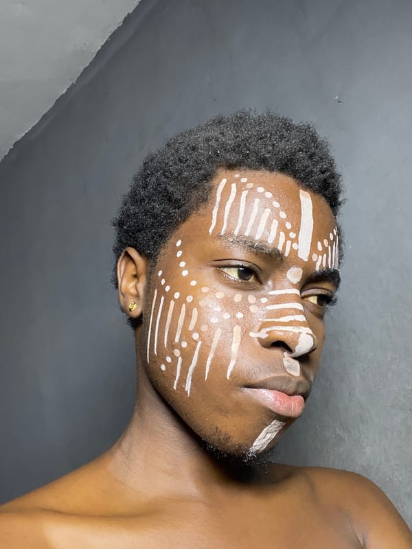 Person with traditional markings rests in Nkpor, expresses perseverance