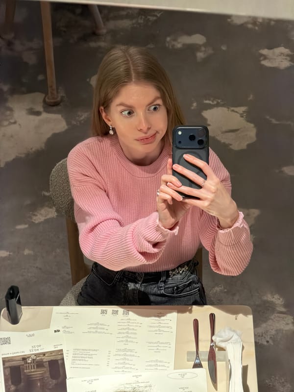 Moscow diner documents restaurant visit with selfies and photos