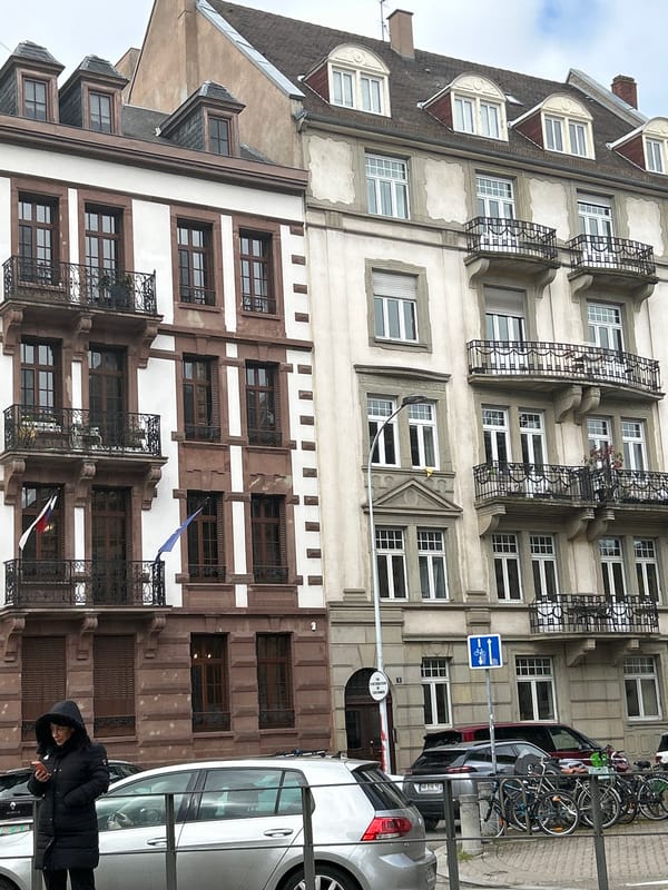 Street architecture documented in Strasbourg, France