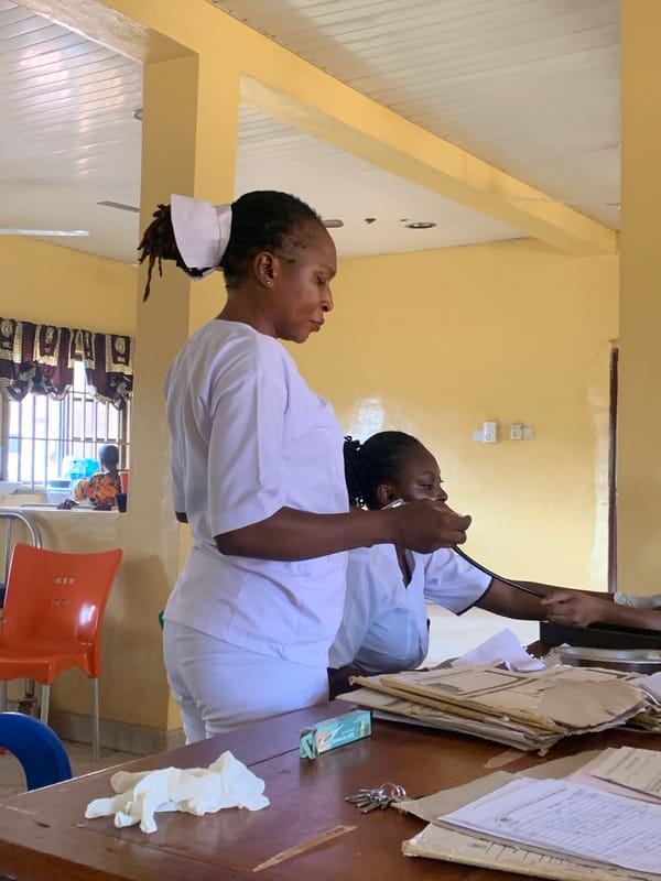 Medical clinic provides routine healthcare services in Nigeria