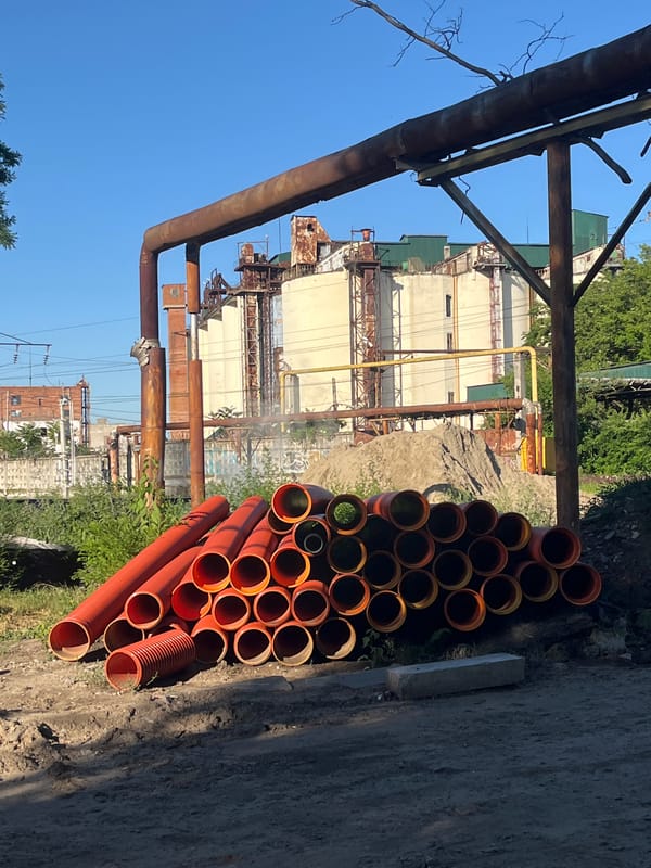 Construction sites and stadium infrastructure around Krasnodar, Russia