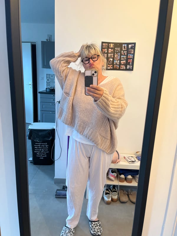 Woman's early morning routine captured in Chambœuf, France