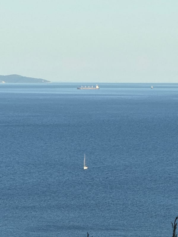 Scenic Adriatic coastline views captured from Mirište, Montenegro