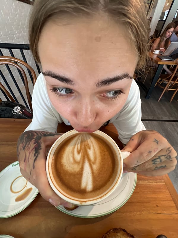 Early morning breakfast captured at Fold cafe in North Kuta