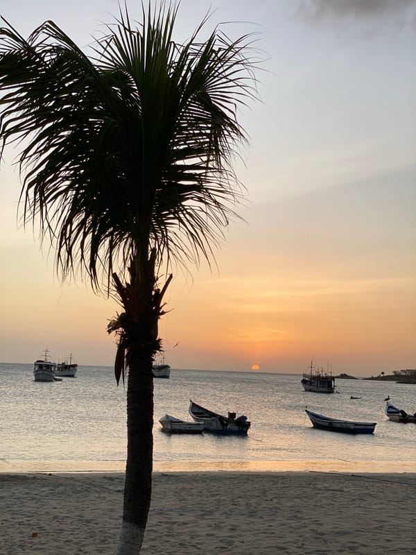 Evening scenes documented in Juan Griego, Venezuela
