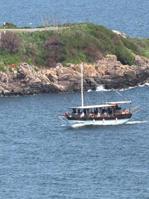 Tourist captures scenic views of historic Sozopol coastline