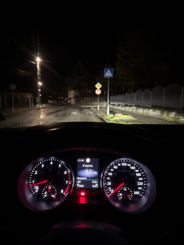 Evening moments documented during rainy day in Berkovitsa, Bulgaria