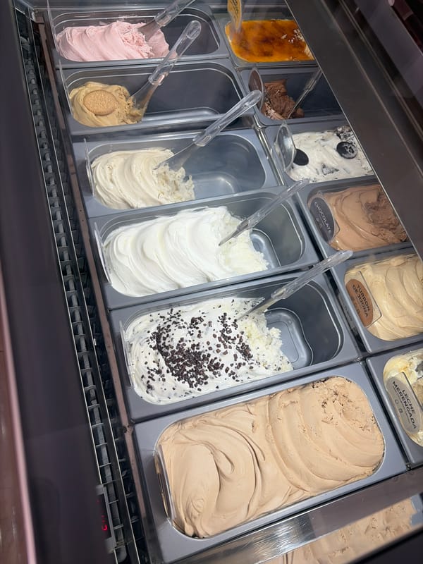 Ice cream parlor displays documented in Sagunto, Spain