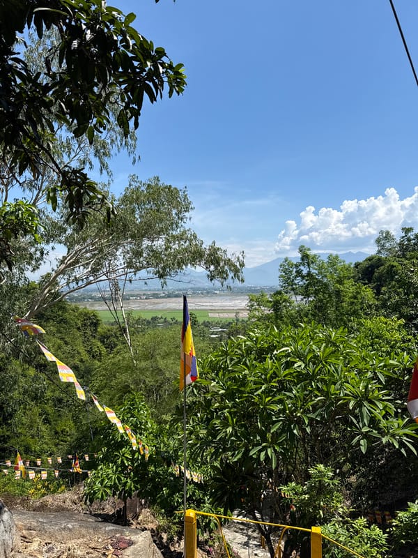 Exploring a hillside Buddhist temple complex in Nha Trang
