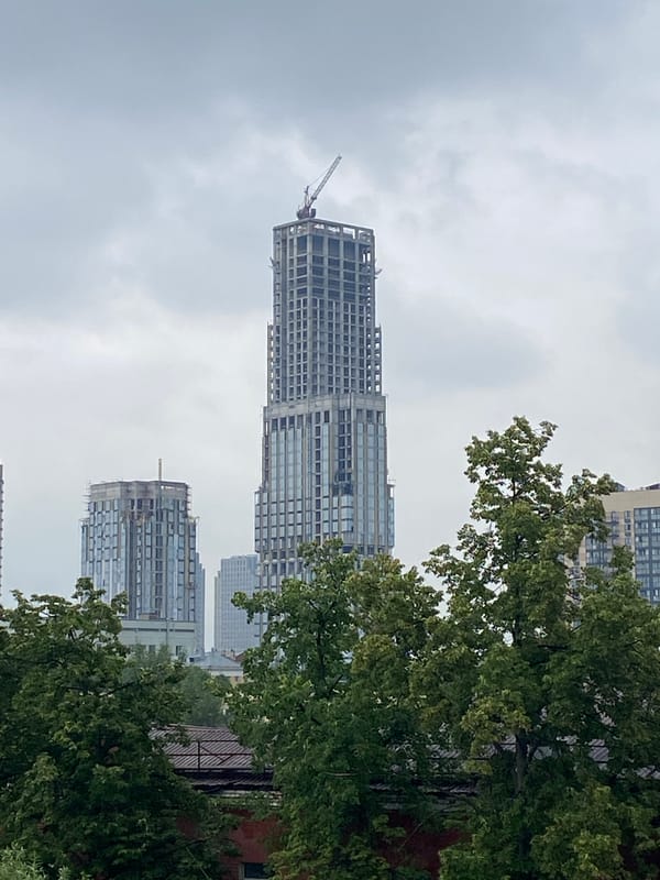 Moscow skyline: active construction meets classic architecture