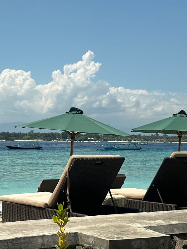 Casual coastal life documented across Indonesian resort area