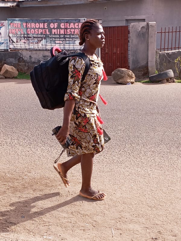Morning street life documented in Jos, Nigeria