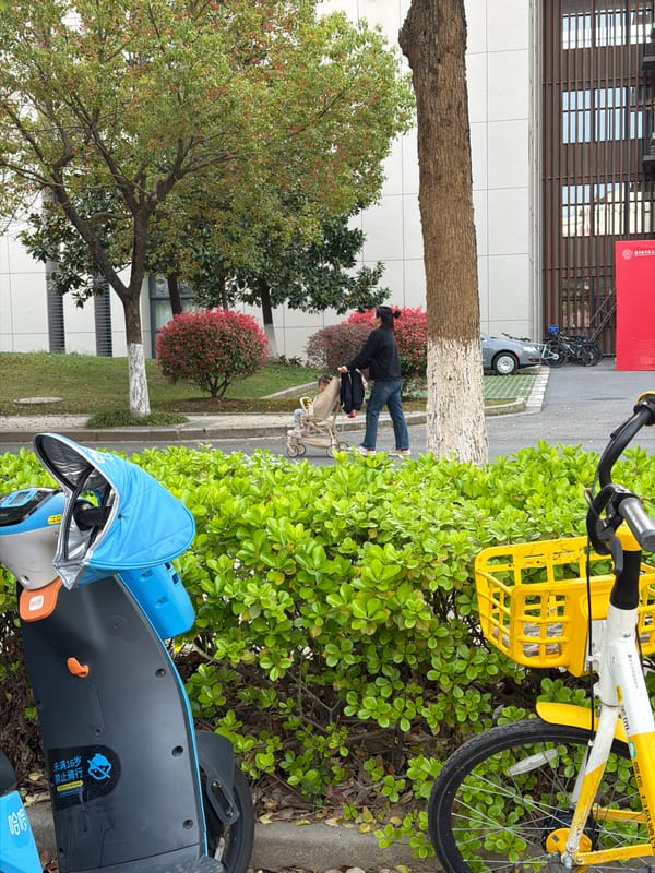 Morning urban scenes documented in Jiangning District, China