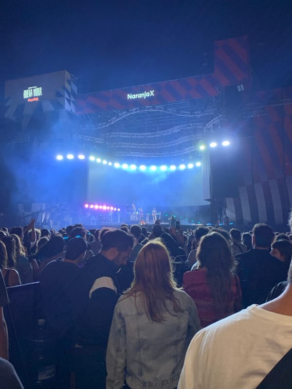 NaranjaX performs late-night outdoor concert in Buenos Aires