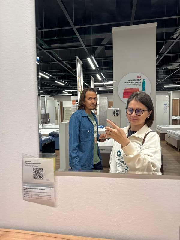 Furniture shopping and city sightseeing documented in Izhevsk