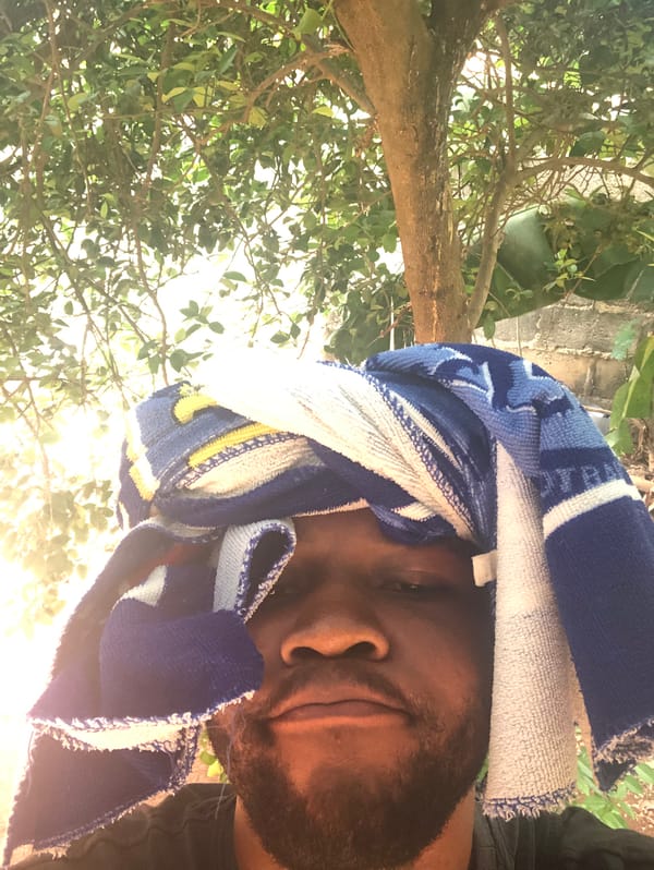 Man rests among trees during morning hours