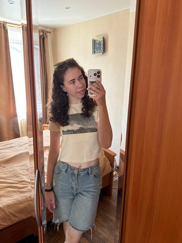 Quick selfie session in a room in Zavodoukovsk