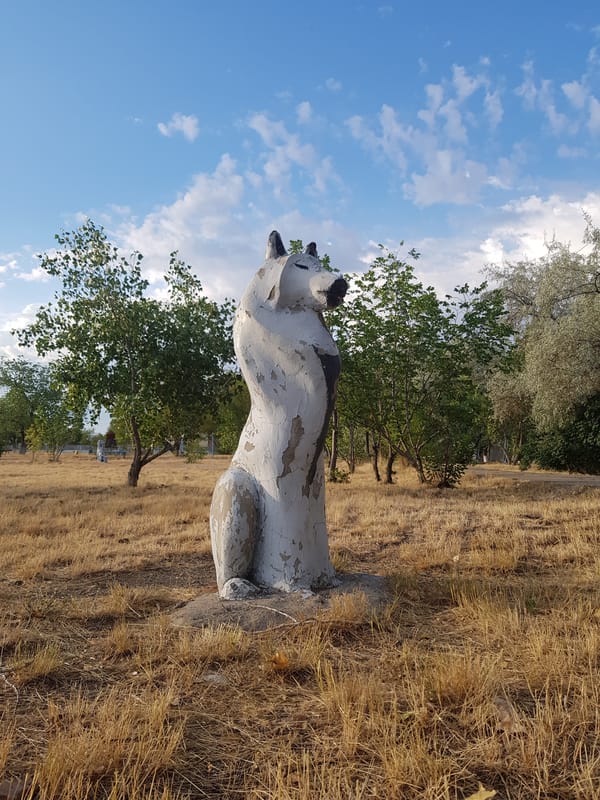 Exploring the monuments and streets of Soviet-era Kurchatov, Kazakhstan
