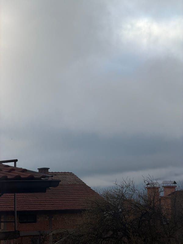 Early morning residential scenes documented in Velingrad Bulgaria