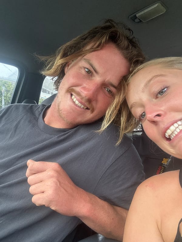 Couple takes selfies and records videos in car