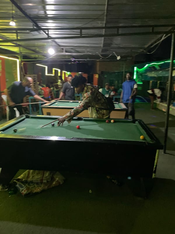Evening recreation captured at entertainment complex in Ado, Nigeria