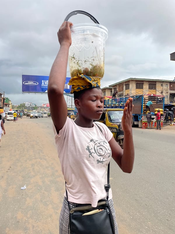 Busy afternoon on the streets of Onitsha, Nigeria