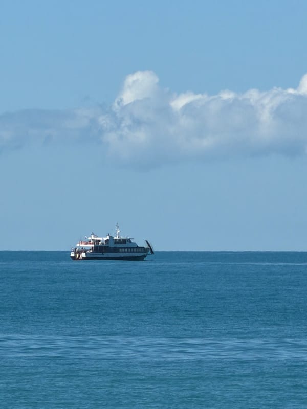 Summer beach day in Sochi, Black Sea coast
