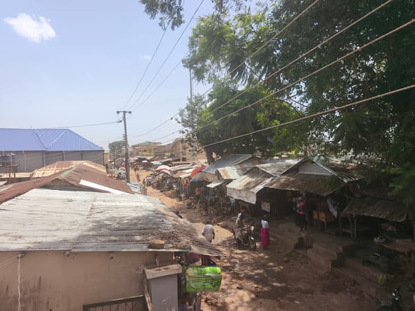 Daily life documented at Jos street market, Nigeria