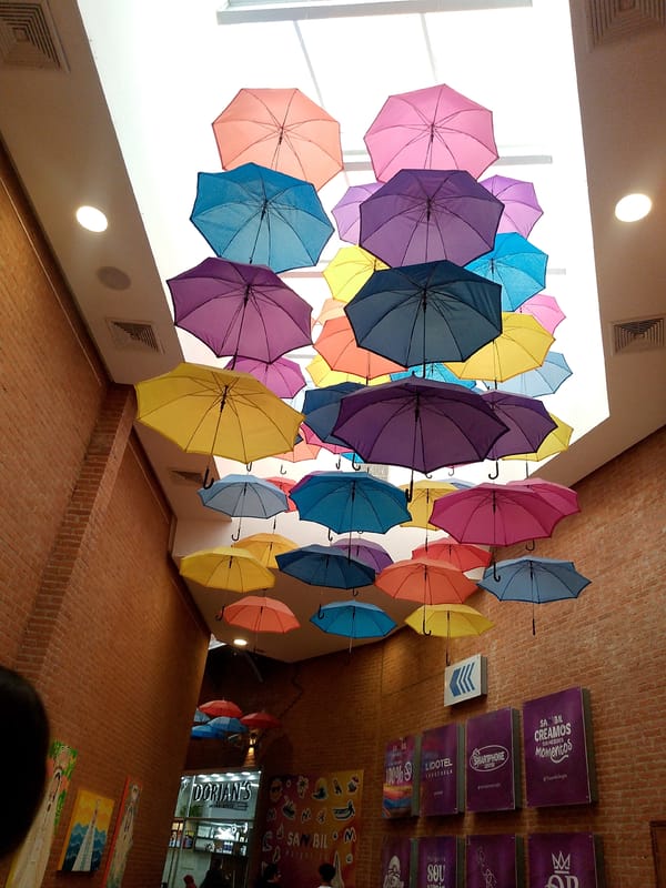 Evening shopping mall visit documented in Pampatar, Venezuela
