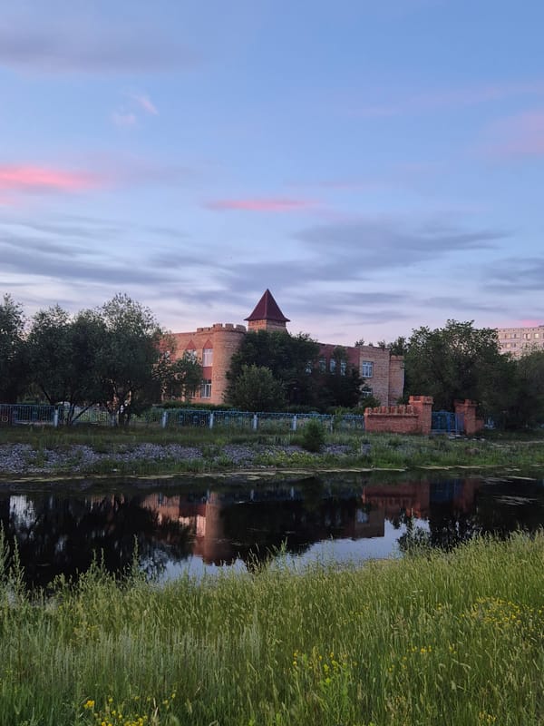 Twilight scenes documented across Kokshetau, Kazakhstan during evening hours