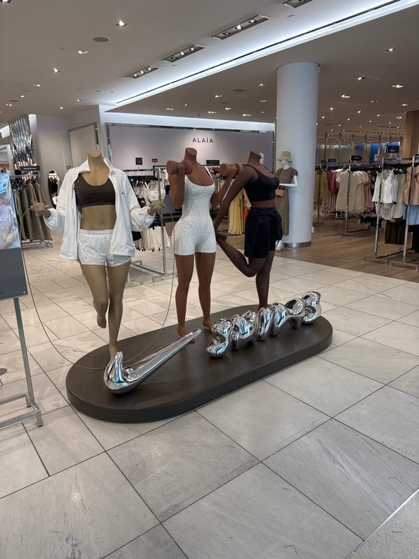 Inside Pacific Centre's luxury retail corridor, downtown Vancouver