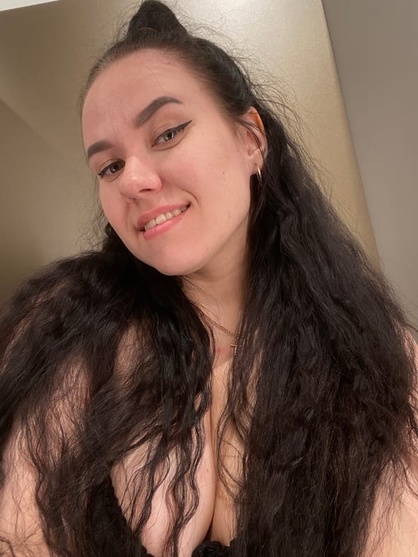 Woman takes selfies in Perm, Russia