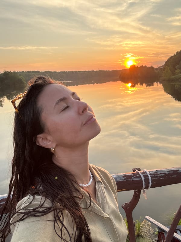 Summer evening activities around Kamysh lake during golden hour