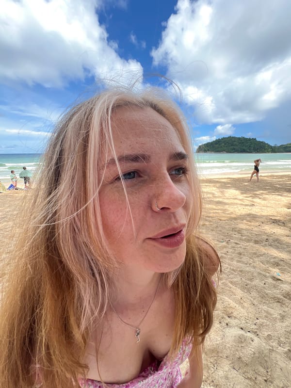 Relaxed beach day at a tropical shoreline