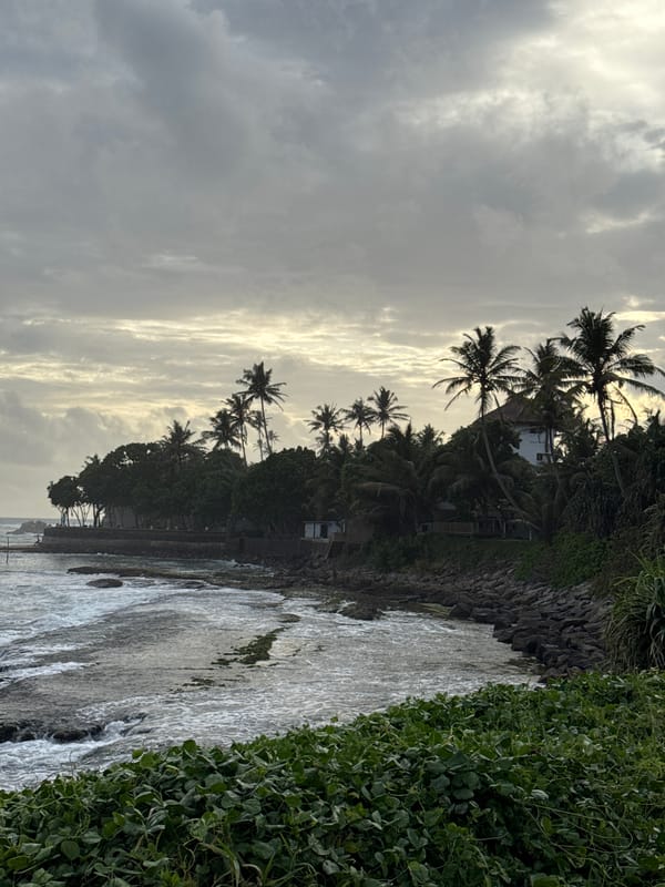 Rainy-season afternoon on Sri Lanka's south coast
